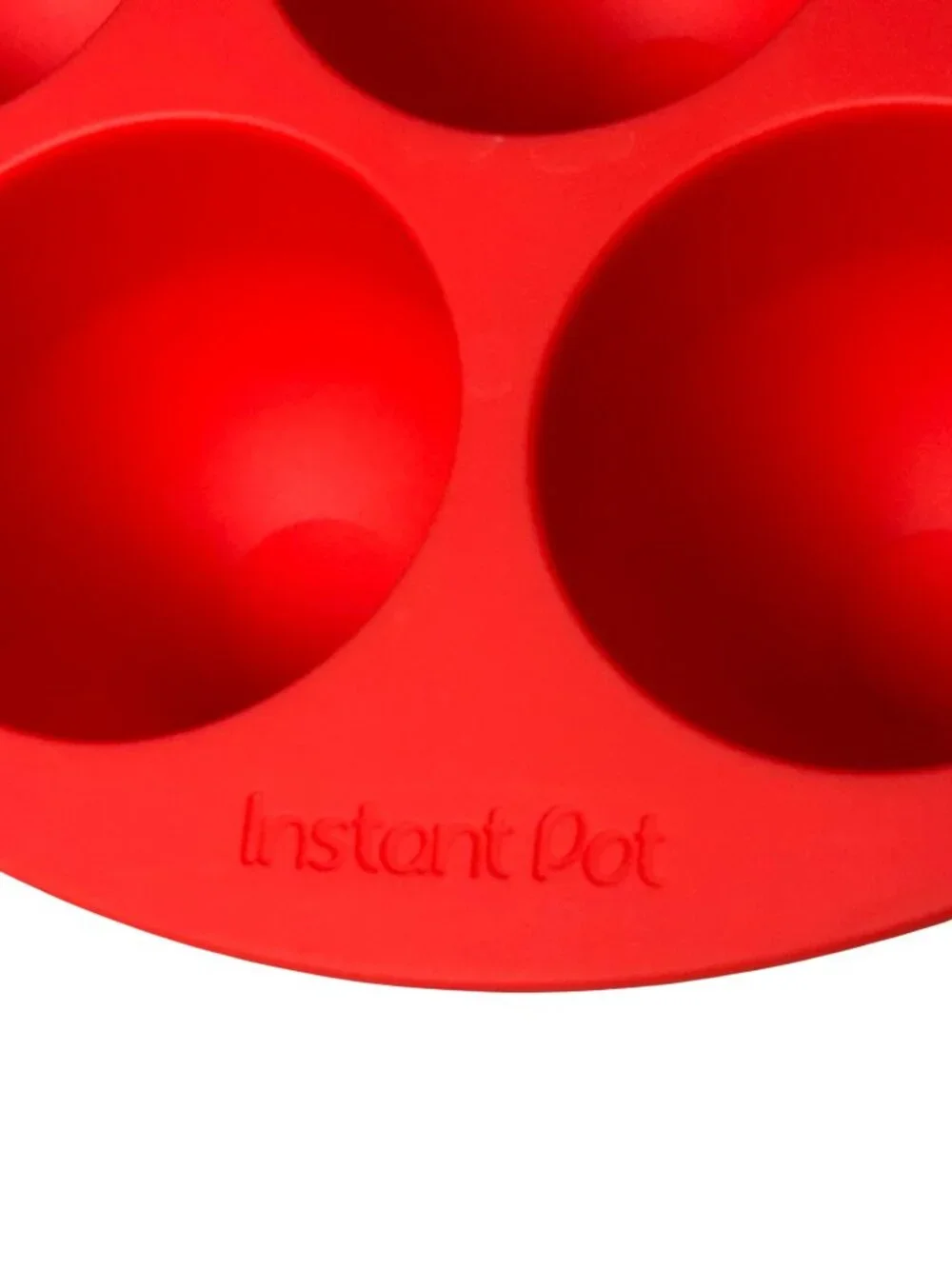 Instant Pot Silicone Egg Bites Mold With Lid Red BPA-Free Dishwasher Safe